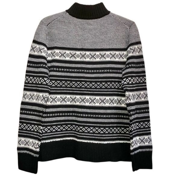 Brooks Brothers Merino Wool Sweater in Black/White Women’s XL - Picture 3 of 5